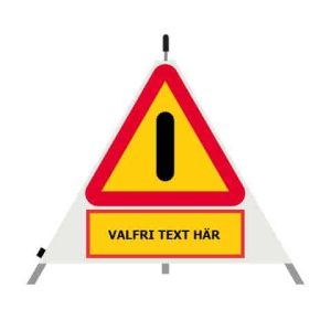 tältskylt där man kan skriva vilken text man vill.