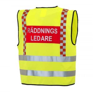 räddningsledarväst baksida