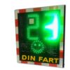 hastighetsdisplay med smiley