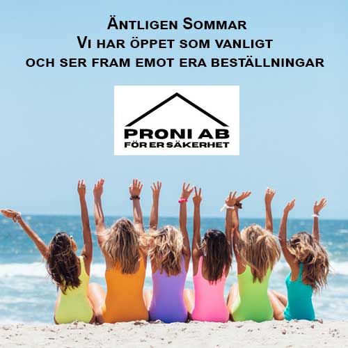 proni ab vi håller öppet i soommar