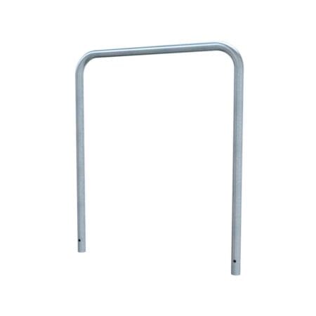 Bågräcke i galvaniserat stål för nedgjutning som skyddar gång- och trafikytor