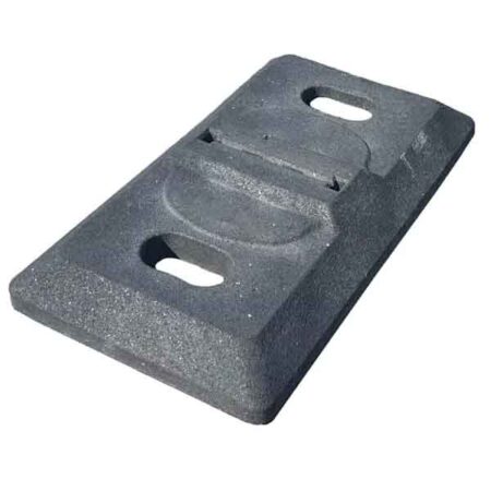 Rubber foundation for side marker screen