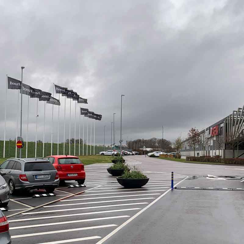parkeringsplats rullstopp, farthinder, shopping trafiksäkerhet