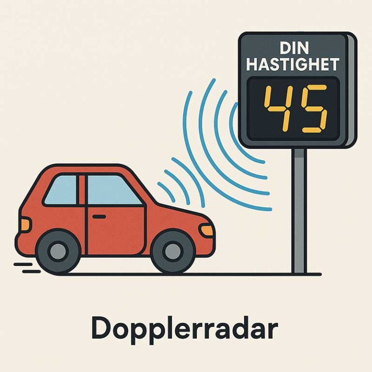 hastighetsdisplay dubbelsidig dopplerradar
