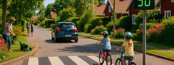 öppettider sänkt hastighet sommargata