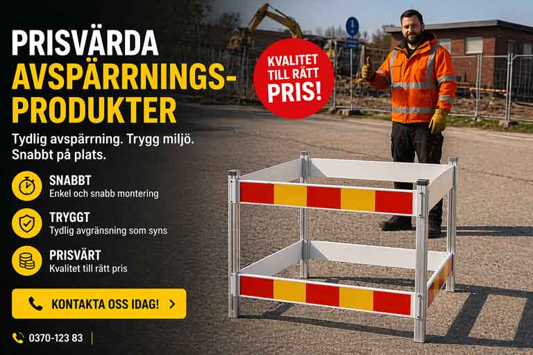 Prisvärda avspärrningsprodukter med arbetsgrind – tydlig avspärrning för byggarbetsplats och trafikmiljö