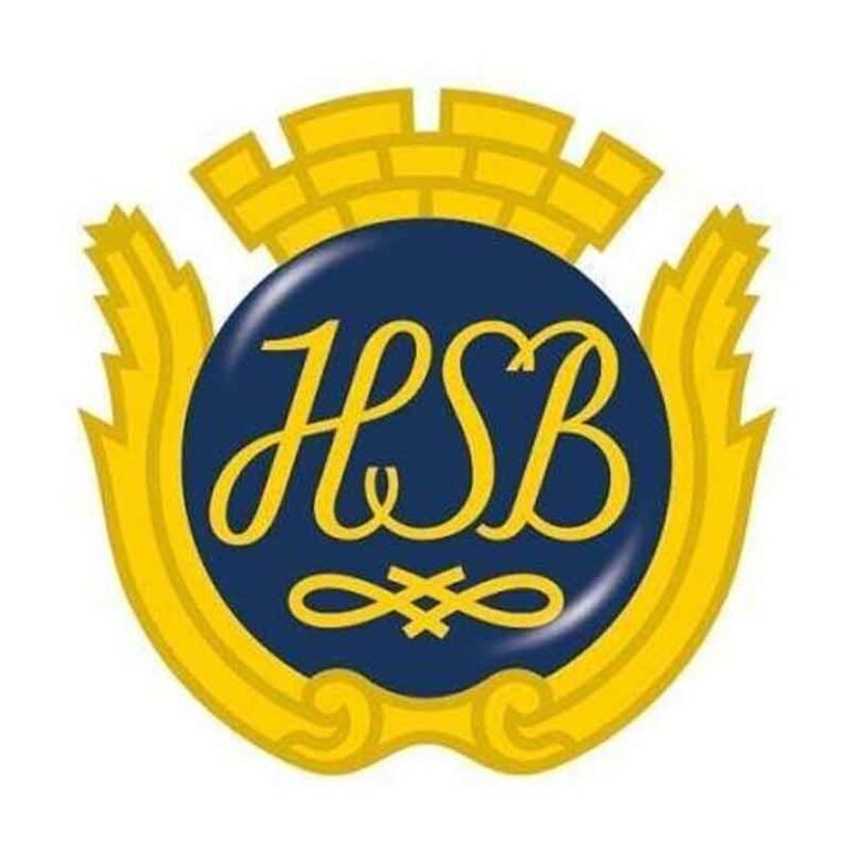 Logotyp för HSB – en av PRONI:s kunder inom bostäder och fastighetsförvaltning.