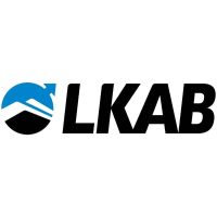LKAB:s logotyp med blå symbol och svart text.